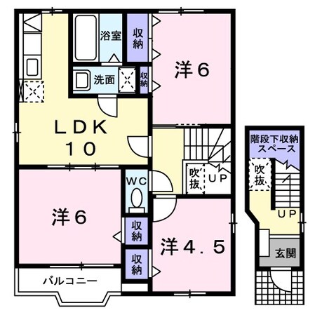 霞台ハイツＢの物件間取画像